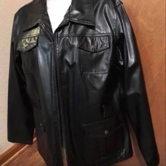 Black Collared lightweight Zippered Jacket Size XL - Picture 2 of 4